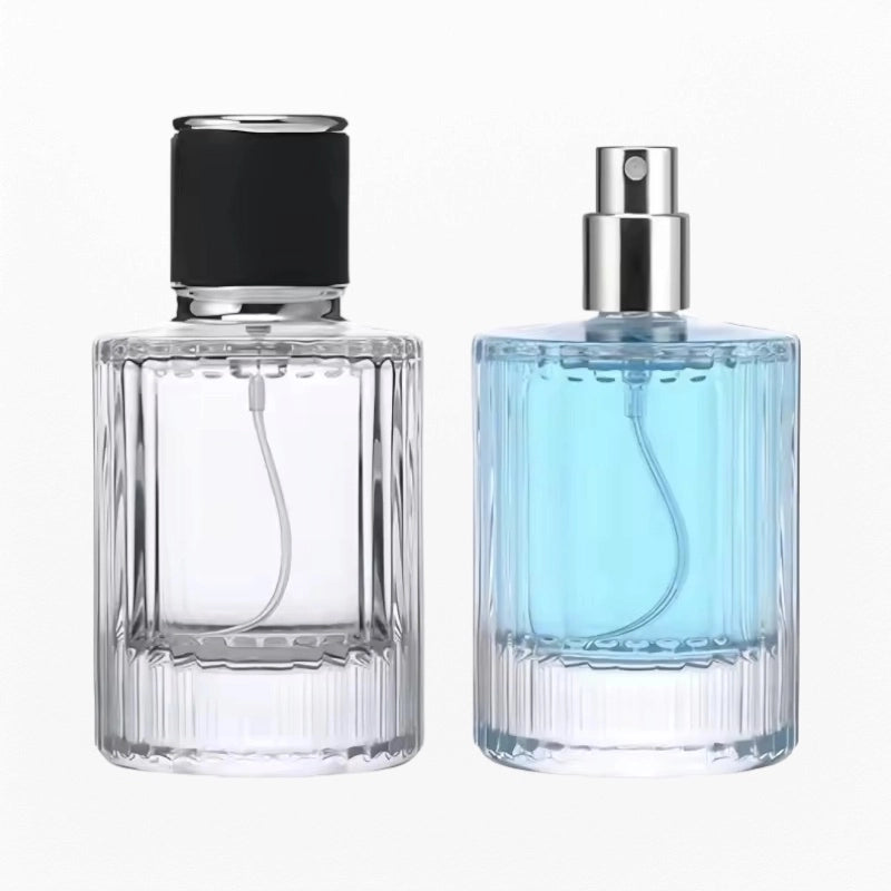 glass perfume bottle vintage style