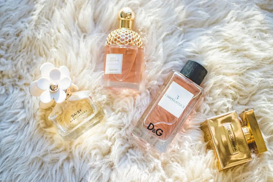 Four beautiful perfumes in different styles