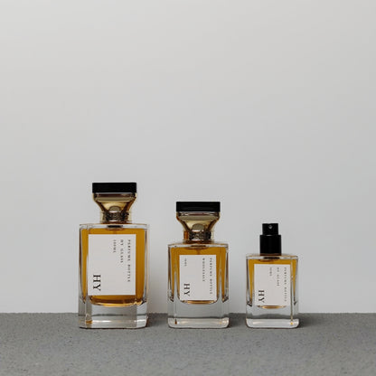 30ml 50ml 100ml Square Luxury Empty Perfume Cologne Bottle Crimp Neck with Atomizer and Unique Designed Gold Top Cap