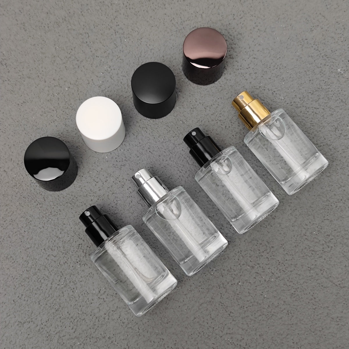 15ml Cylinder Mini Glass Perfume Spray Bottle Portable Travel Size Fragrance Sample Fine Mist Pump Custom Cap OEM Reed Diffuser