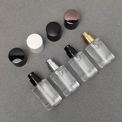 15ml Cylinder Mini Glass Perfume Spray Bottle Portable Travel Size Fragrance Sample Fine Mist Pump Custom Cap OEM Reed Diffuser