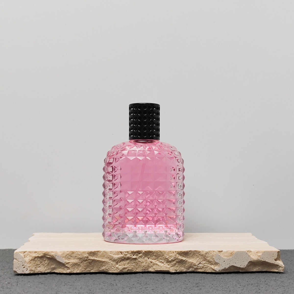 Custom Luxury Square 30ml 50ml 100ml Empty Crimp Neck Glass Perfume Bottle with Pump Sprayer Reed Diffuser Screen Printing Box