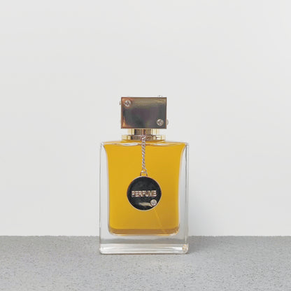 Luxury Perfume Bottle 100ml with Gold Cap and Chain for Women Custom Packaging Box Available