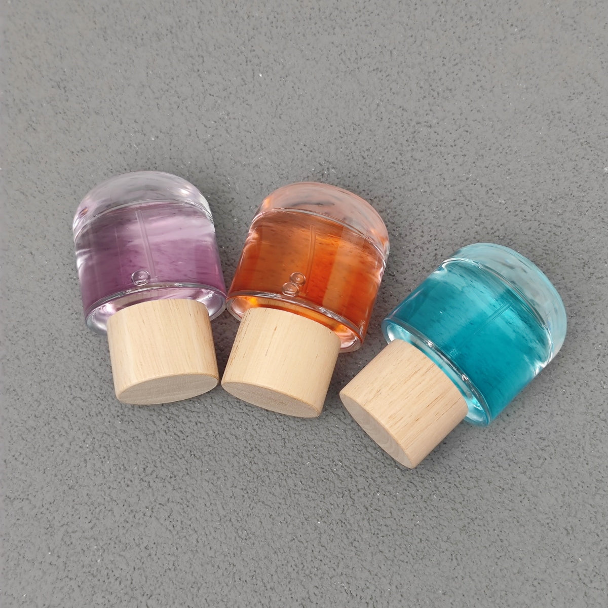 50ml & 100ml Cylinder Glass Perfume Bottles with Pump Sprayer and Stylish Caps for Home Boutique & Display