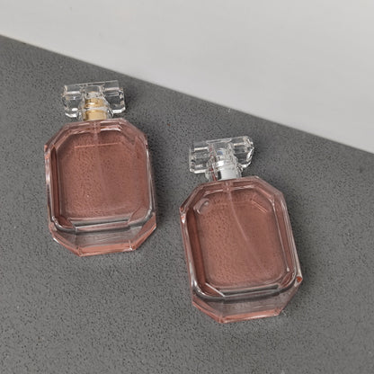 100ml Luxury Perfume Bottle Thick Glass Fragrance Container with Crystal Acrylic Cap OEM ODM