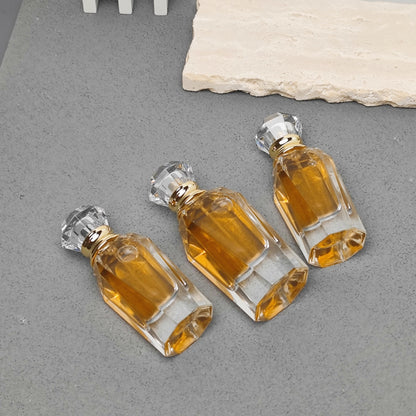 30ml 50ml Luxury Faceted Glass Perfume Bottle with Crystal Cap Custom Fragrance Packaging