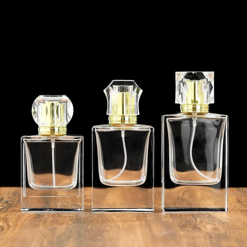 50ml Empty Fragrance Bottles Luxurious Square Model H060S50