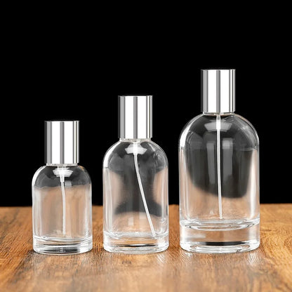 Perfume Spray Bottles Model H011R with Silver and Black Lids