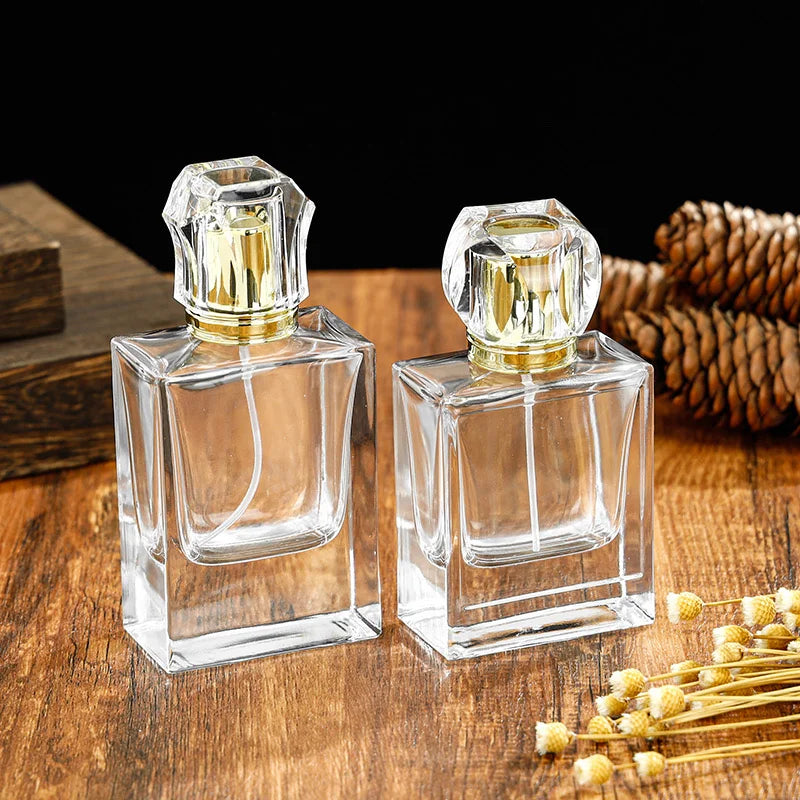 50ml Empty Fragrance Bottles Luxurious Square Model H060S50