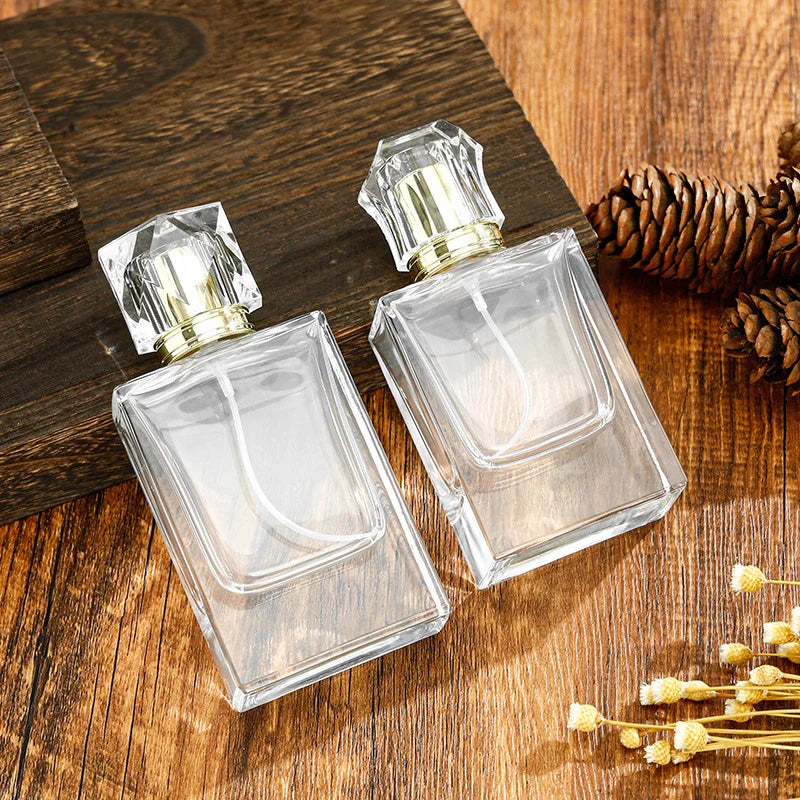 50ml Empty Fragrance Bottles Luxurious Square Model H060S50