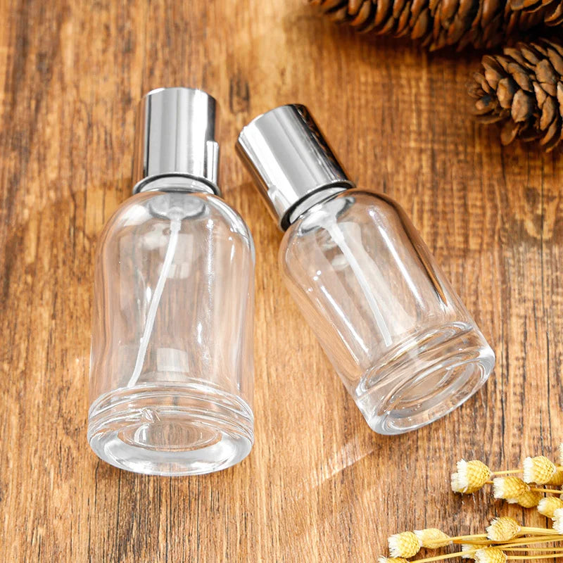 Perfume Spray Bottles Model H011R with Silver and Black Lids