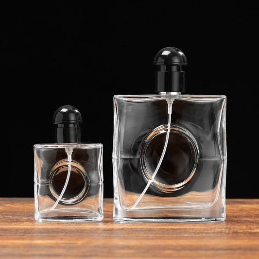 Unique Perfume Bottle with Circular Window on the Body