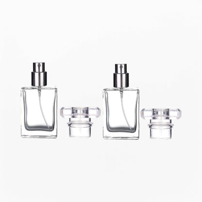 1 oz cologne bottle clear glass