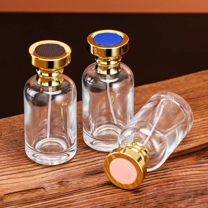 Cologne Spray Bottles Model H082R50 Bottle Caps in Various Colors