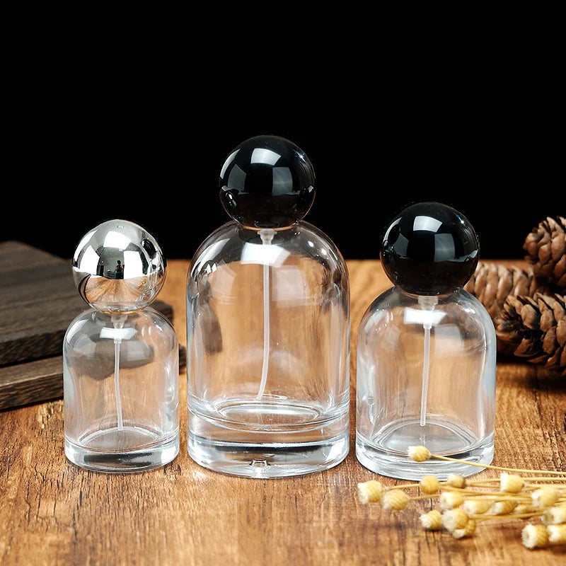 Empty Bottle Perfume Round Body with Ball Cap Model H014R