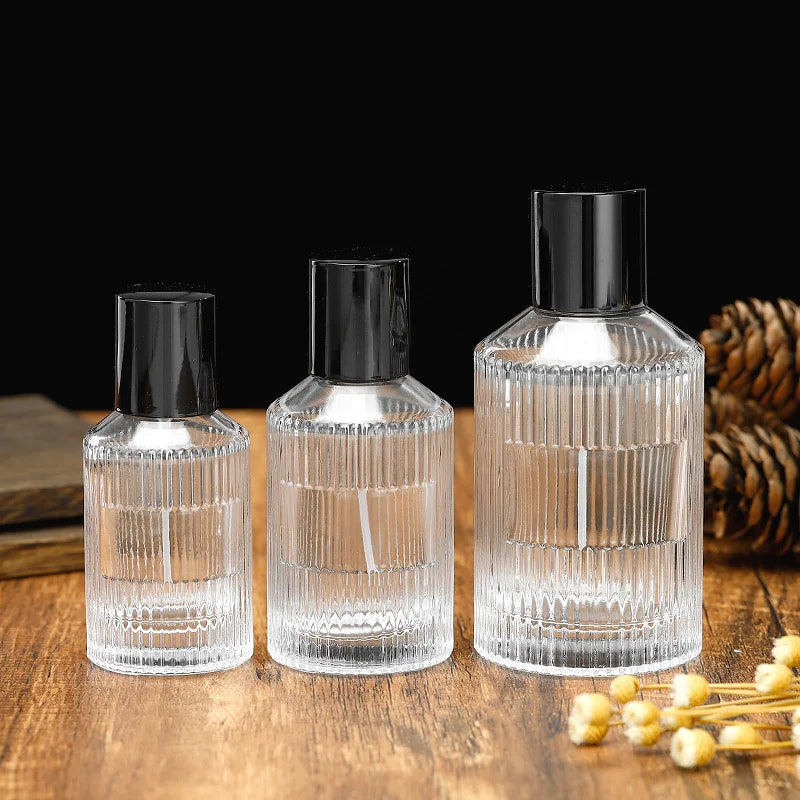 For Sale Perfume Bottles Model H019R Striping Glass