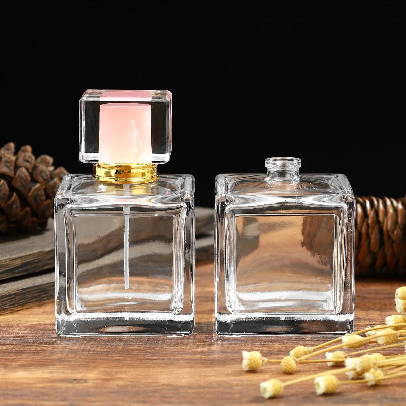 Luxury Perfume Bottles Wholesale Cube Model H057S100