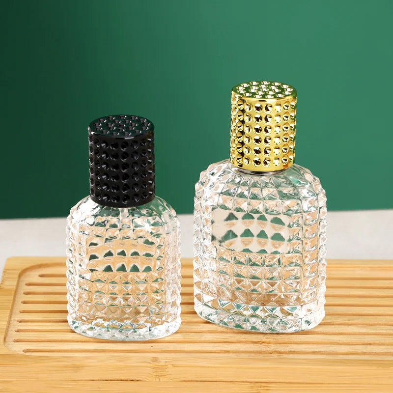 Unique Perfume Bottles Rivet Surface Design Model H101U