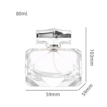 Perfume Bottle Unique Design Model H040U80 Multi-Faceted Cutting