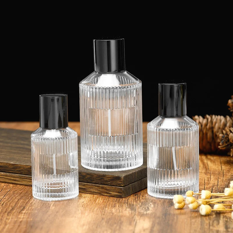 For Sale Perfume Bottles Model H019R Striping Glass