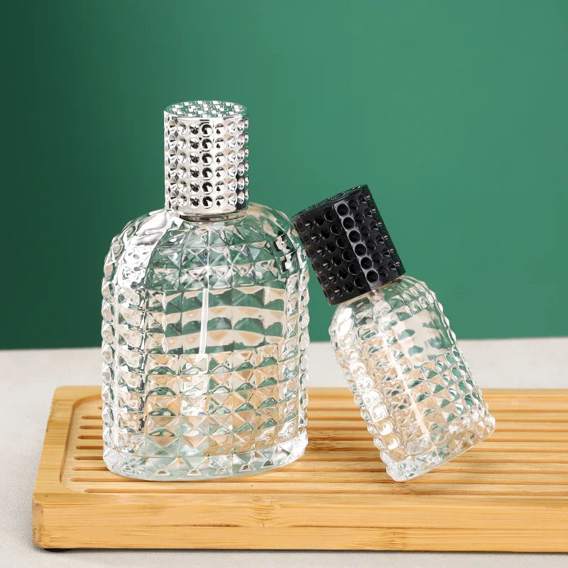 Unique Perfume Bottles Rivet Surface Design Model H101U