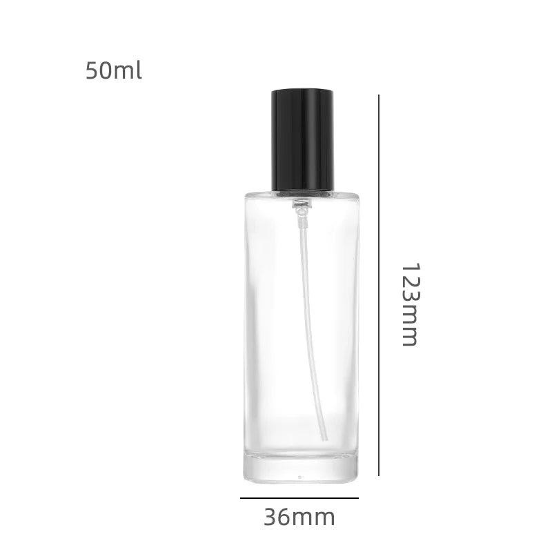 Glass Bottle Perfume Cylindrical Model H018C