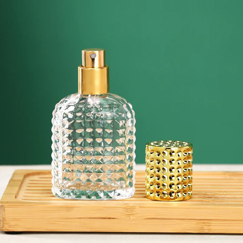 Unique Perfume Bottles Rivet Surface Design Model H101U