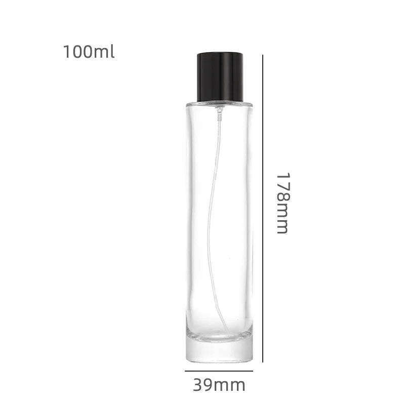 Glass Bottle Perfume Cylindrical Model H018C