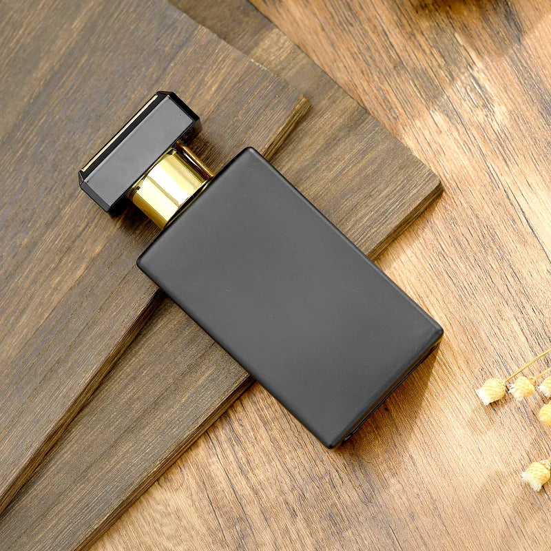 Black Perfume Bottle for Him 30ml 50ml 100ml Matte Black