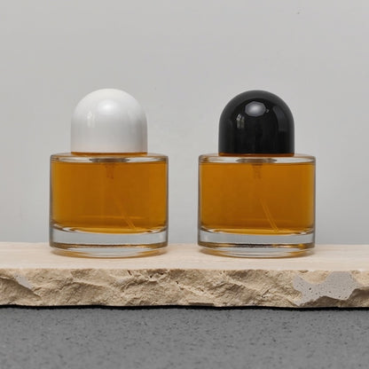 50ml Round Glass Perfume Bottle Crimp Neck Luxury Fragrance Packaging with Custom Cap OEM ODM Perfume Bottle Manufacturer