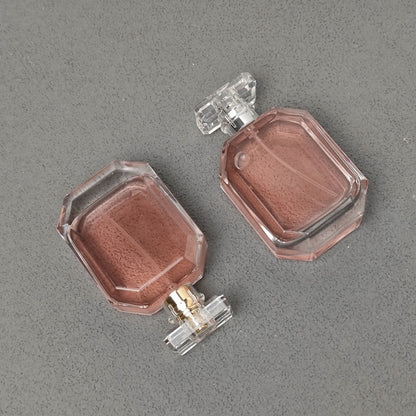 100ml Luxury Perfume Bottle Thick Glass Fragrance Container with Crystal Acrylic Cap OEM ODM
