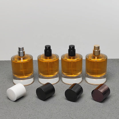 50ml Luxury Round Glass Perfume Bottle Empty Fragrance Packaging Bottle Thick Bottom Perfume Spray Bottle Custom Logo OEM ODM