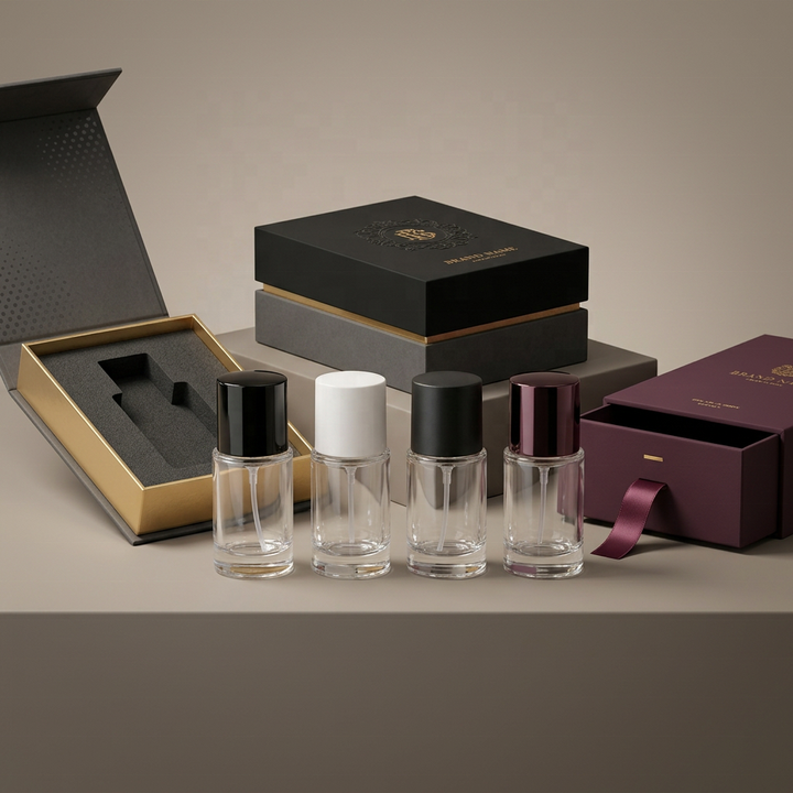 15ml Mini Glass Perfume Spray Bottle Portable Travel Size Fragrance Sample Bottle with Fine Mist Pump Custom Cap OEM