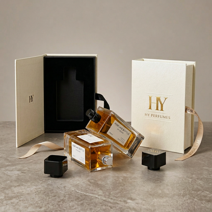Square and Tall Design 100ml Bulk Perfume Empty Spray Bottles with Glossy Black Cap Screen Printing Pump Sprayer Glass
