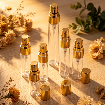 Factory Direct Sale: 2ml, 3ml, 5ml, 10ml Spray Bottles for Perfumes, Sample Sizes, Portable, Glass, High-end Spray Bottles.