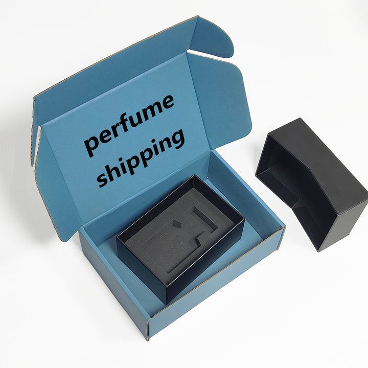 Custom Luxury 50ml Perfume Box Packaging Small Cardboard Drawers Pull Empty Design for Gift Sample Sponge Matt Lamination