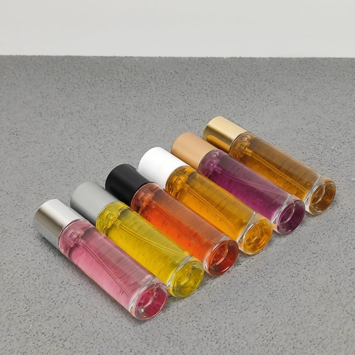 Wholesale 15ml Empty Perfume Bottle Portable Glass Atomizer Spray Bottle with Custom Cylinder Wooden Cap