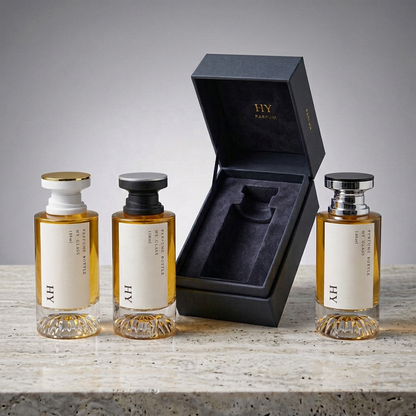 New Product Unique Bottom Transparent Cylinder Crimp Neck Glass Bottle for Perfume Oil 100 ml with Pump Atomizer