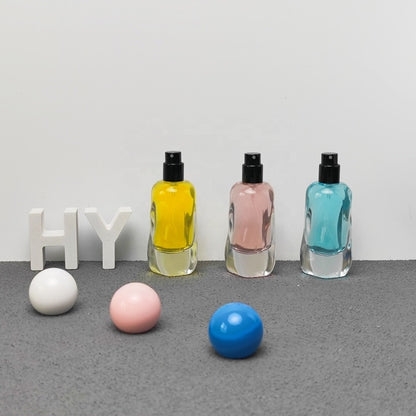 30ml Luxury Empty Glass Perfume Bottle with Round Ball Cap Custom Fragrance Packaging Bottle OEM ODM