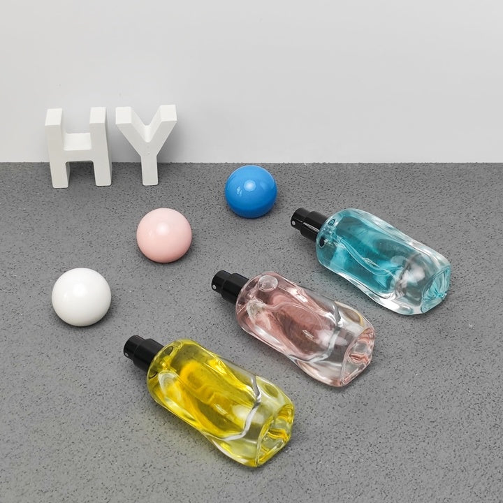 30ml Luxury Empty Glass Perfume Bottle with Round Ball Cap Custom Fragrance Packaging Bottle OEM ODM