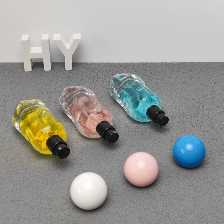30ml Luxury Empty Glass Perfume Bottle with Round Ball Cap Custom Fragrance Packaging Bottle OEM ODM