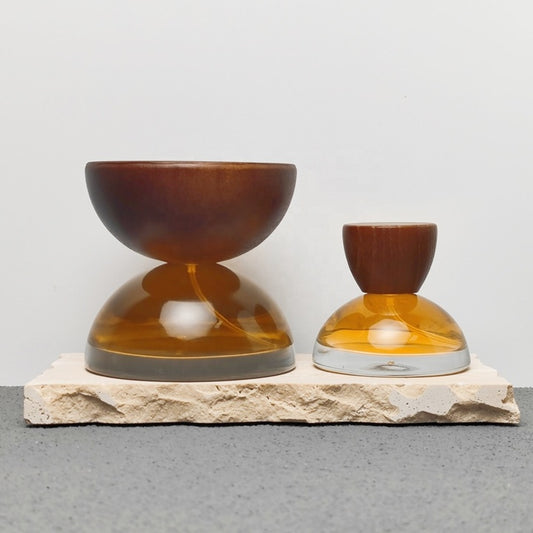 30ml 100ml Screen Printed Hemisphere Design Arabic Oil Perfume Bottles with Wood Caps and Pump Sprayer
