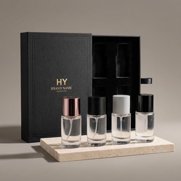 15ml Mini Glass Perfume Spray Bottle Portable Travel Size Fragrance Sample Bottle with Fine Mist Pump Custom Cap OEM