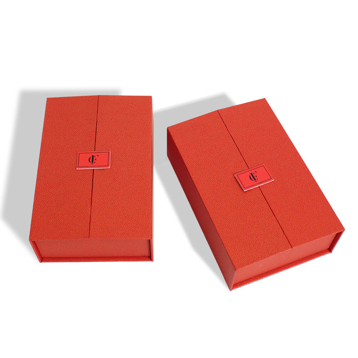 Luxury Wholesale Book Shape Paper Box for Perfume Sample Personalized Perfume Sample Box Rigid Box With Foam Insert