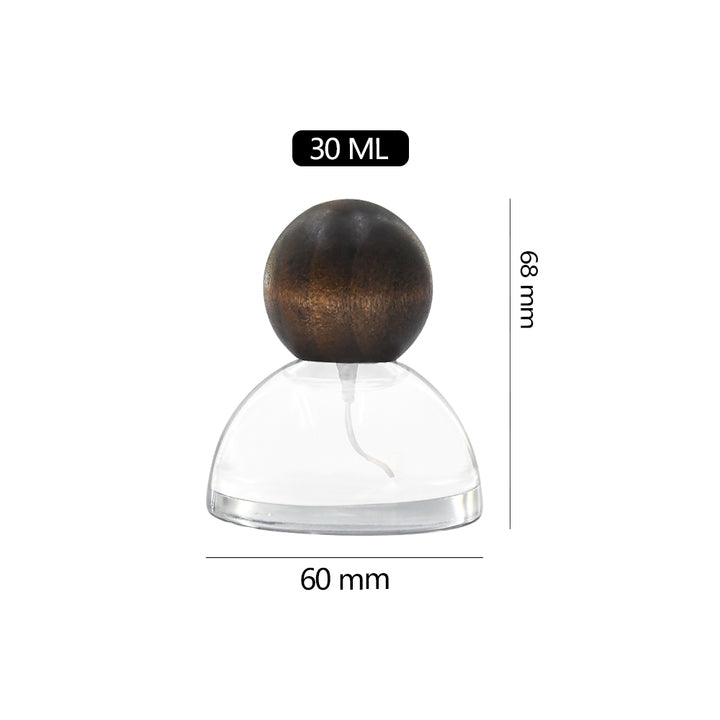 Ball Cap Cone Perfume Bottle 30ML Bayonet Perfume Bottle Portable Perfume Dispenser Glass Spray Bottle