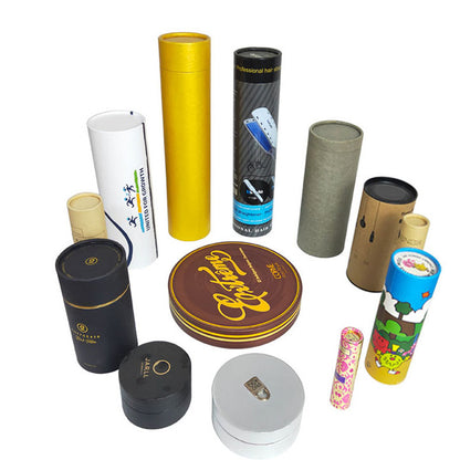 New Style Black Perfume Cylinder Gift Box 2mm Thick Premium Paper Cardboard UV Foil Embossing Matt Lamination Tray for Cosmetics