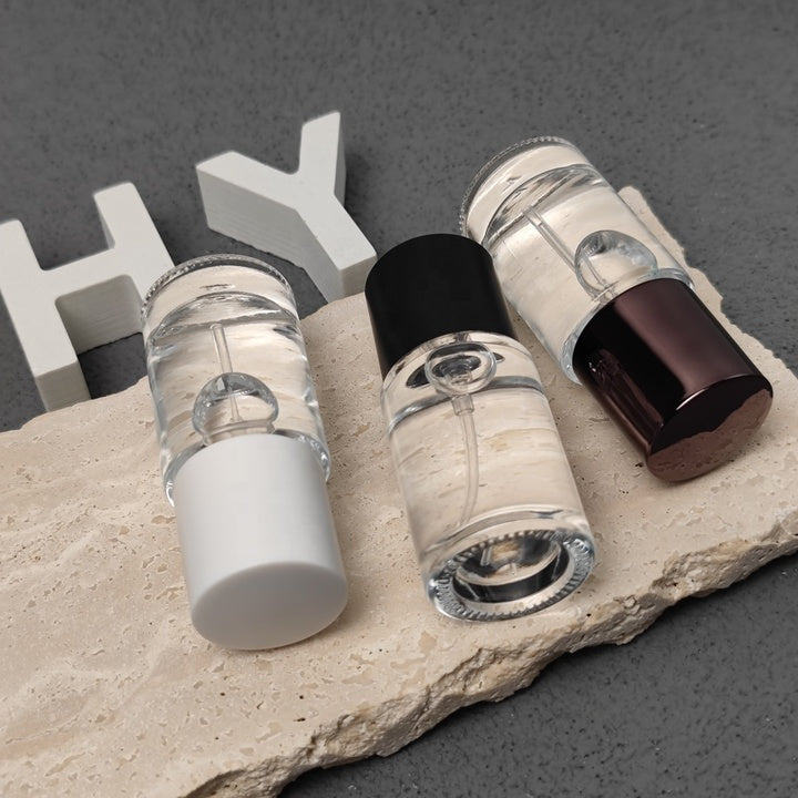 15ml Mini Glass Perfume Spray Bottle Portable Travel Size Fragrance Sample Bottle with Fine Mist Pump Custom Cap OEM