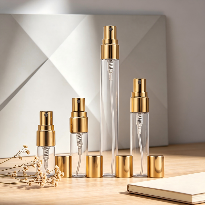 Factory Direct Sale: 2ml, 3ml, 5ml, 10ml Spray Bottles for Perfumes, Sample Sizes, Portable, Glass, High-end Spray Bottles.