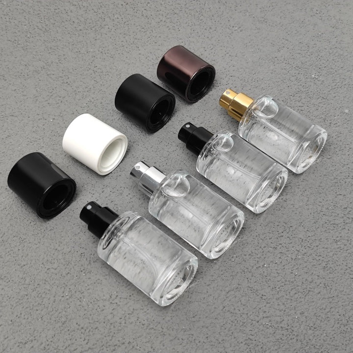 15ml Mini Glass Perfume Spray Bottle Portable Travel Size Fragrance Sample Bottle with Fine Mist Pump Custom Cap OEM