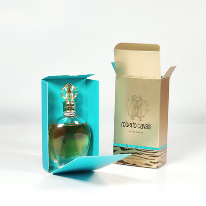 Foldable Perfume Box with Matt Lamination UV Coating Embossing Featuring Sponge Liner and Folder Design